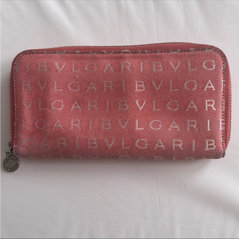 Bulgari Logomania Monogram Long Zip Wallet